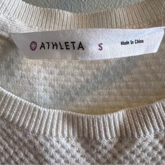 Athleta Cream Pullover Sweater Size S - Picture 3 of 10